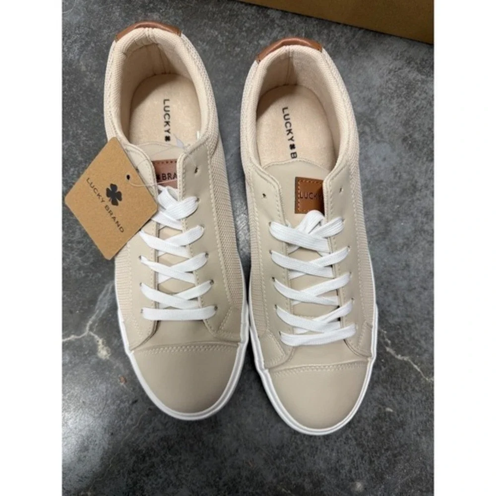 Lucky Brand Scott Mens Sneakers Bone Mesh Lace‎ Up Low Top Shoes LB-SCOTT-MS 11
